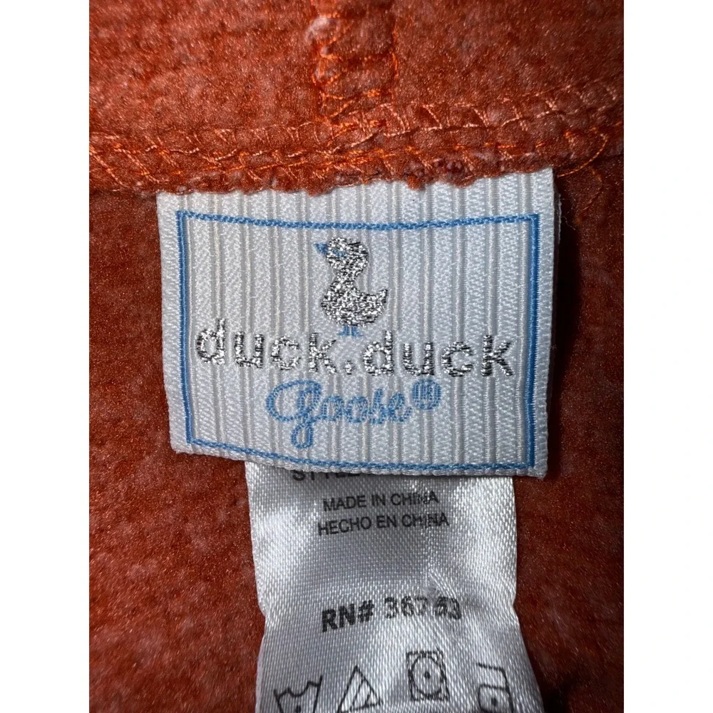 Duck Duck Goose Boys Orange Marl Knit Dinosaur Hooded Vest 18M D81923